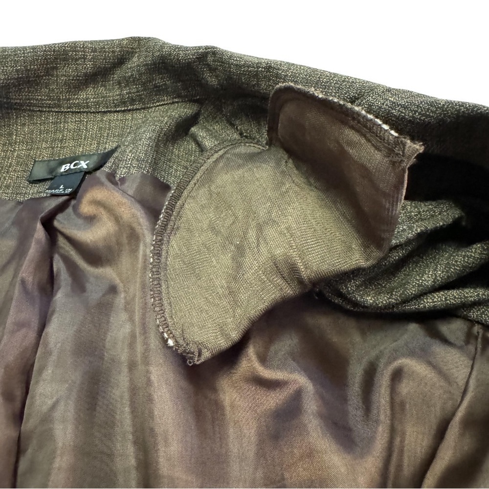 Vintage BCX Women's Brown Tweed Skirt Suit Set Skirt SZ 5 Jacket Size Large NWT - Picture 11 of 16